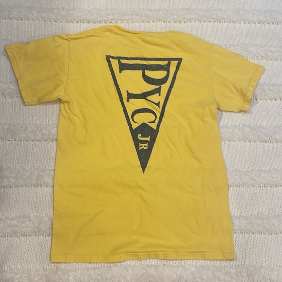 Sport Tek athletic shorts youth XL Gildan 100% cotton short sleeve gold T-shirt - Picture 7 of 9